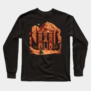 Petra Pixel Art Long Sleeve T-Shirt